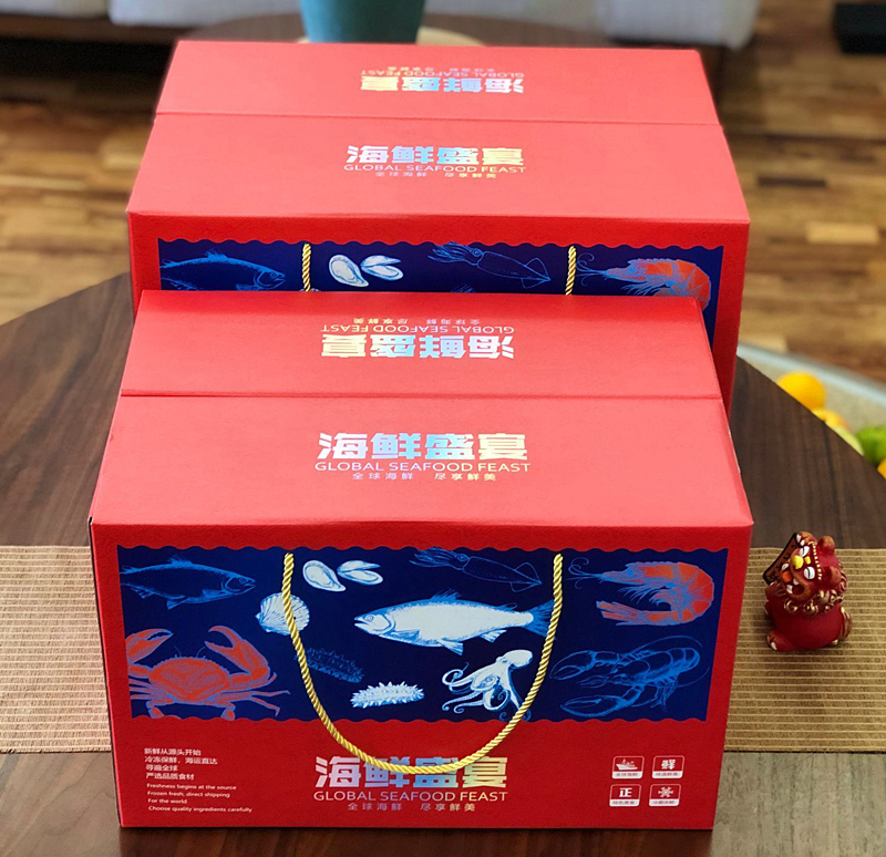 海鲜年货礼盒新装 泡沫箱里的鲜味哲学